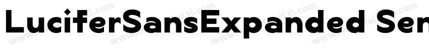 LuciferSansExpanded SemiBold字体转换